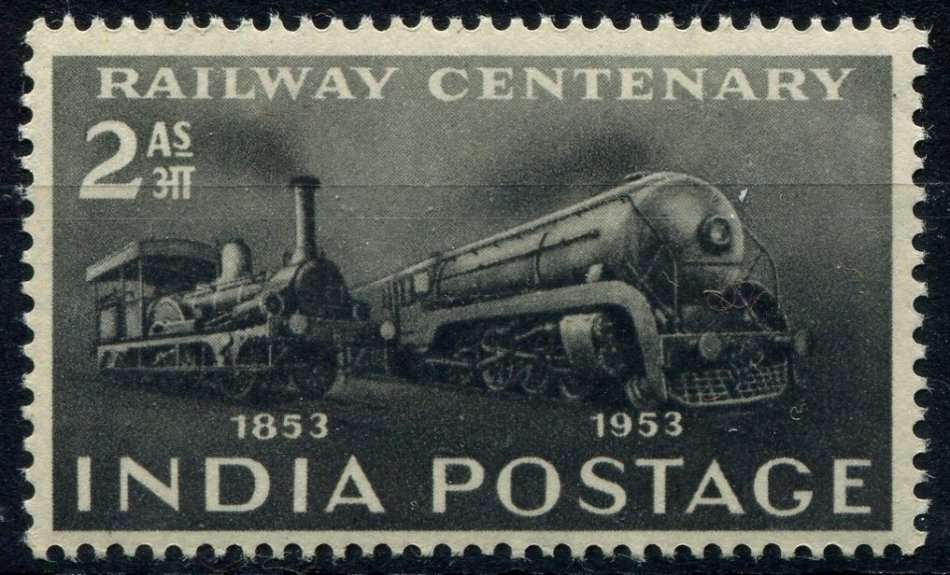 India  - Transportation/Trains - 1953 - MNH