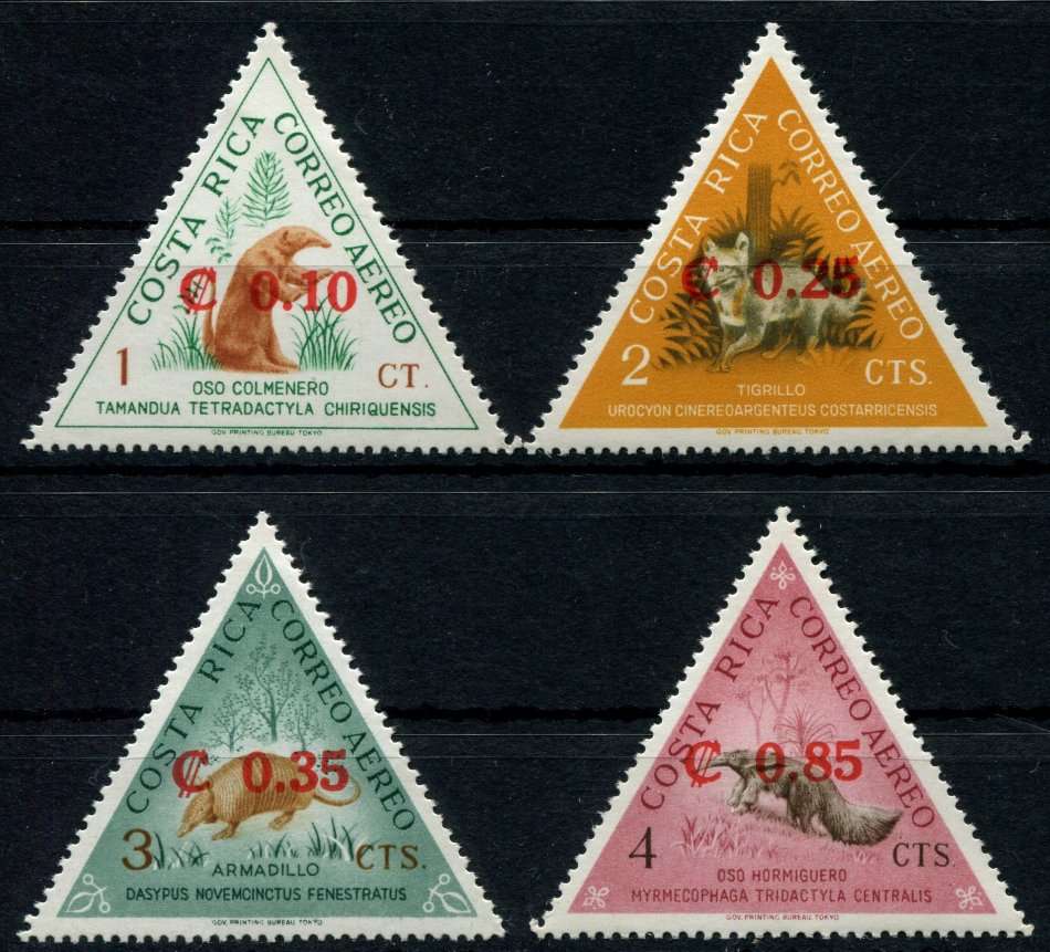 Costa Rica - Animals - 1963 - MNH