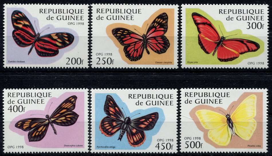 Guinee - Butterflies - 1998 - MNH