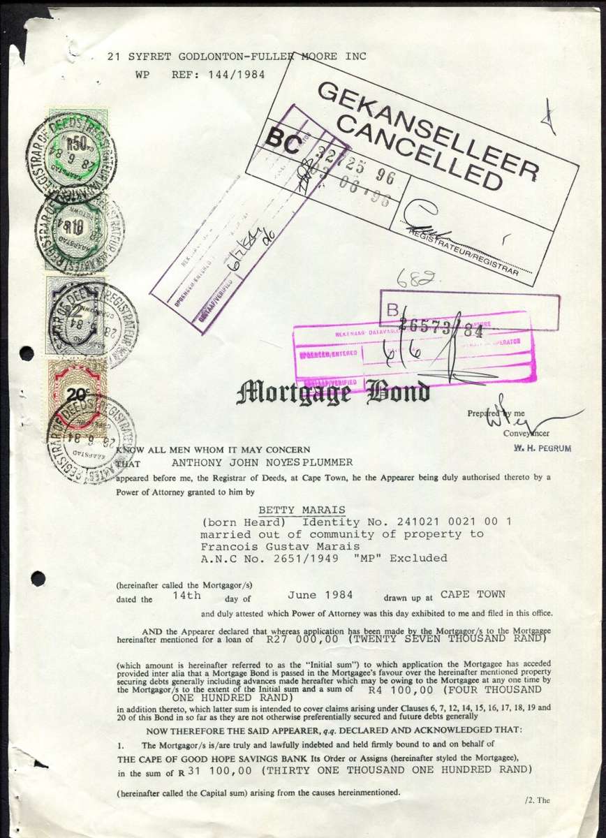 RSA - Document - Stamp Page Only