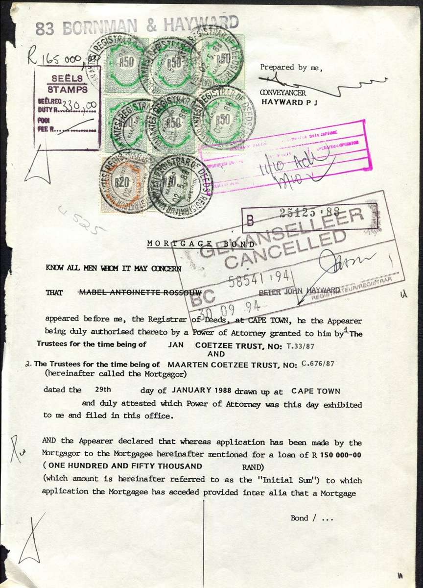 RSA - Document - Stamp Page Only