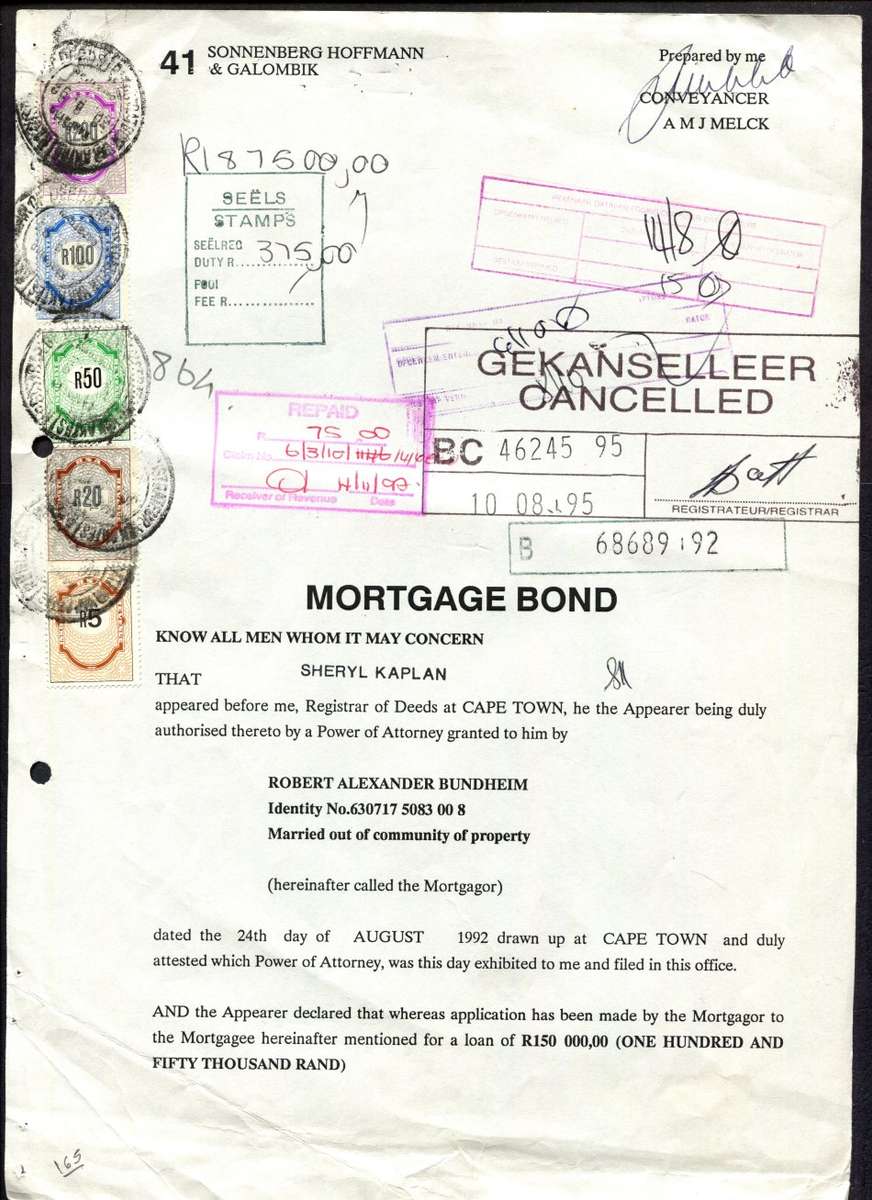 RSA - Document - Stamp Page Only