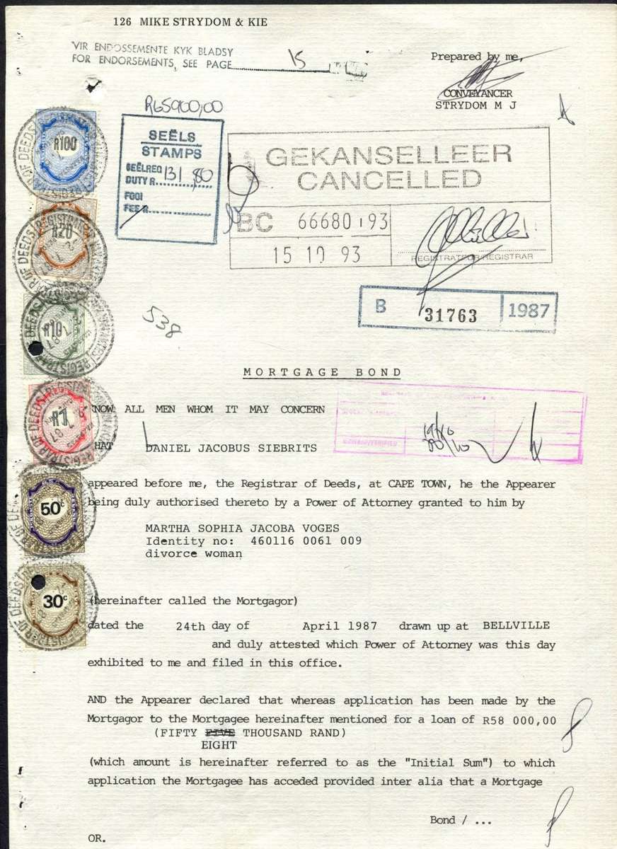 RSA - Document - Stamp Page Only