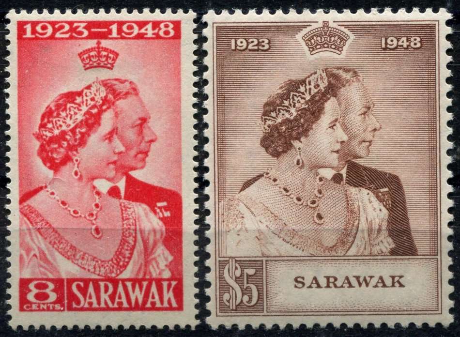Sarawak - Royal Silver Wedding - Set of 2 - 1948 - MM
