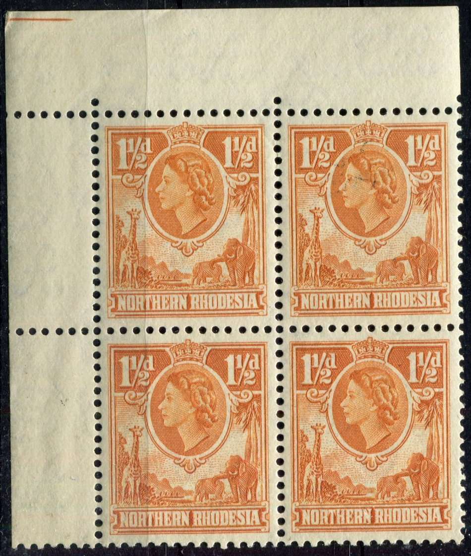 Northern Rhodesia - Block of 4 - 1953 - MNH