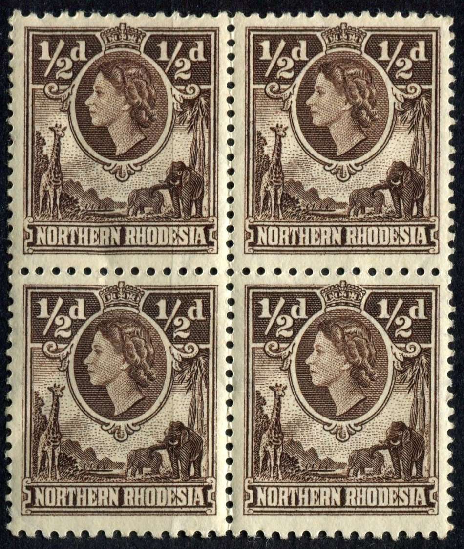 Northern Rhodesia - Block of 4 - 1953 - MNH