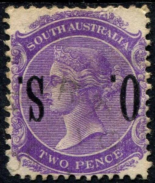 South Australia - Inverted Over Print - 1899 - Used