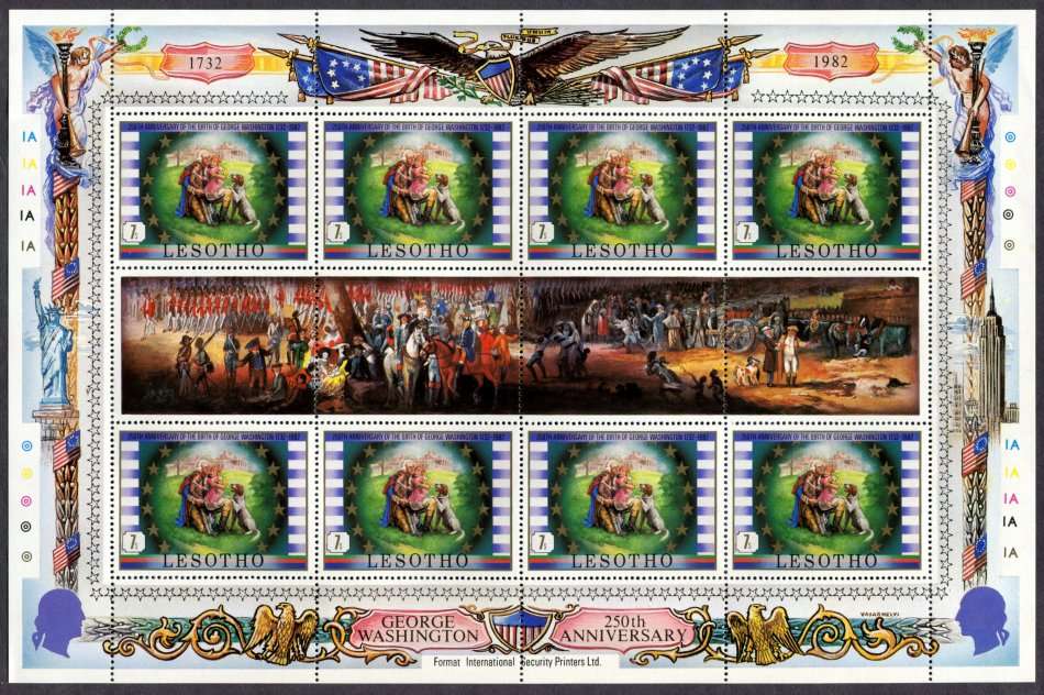 Lesotho  - Set of 6 Full Sheets of 8 - 1982 - MNH