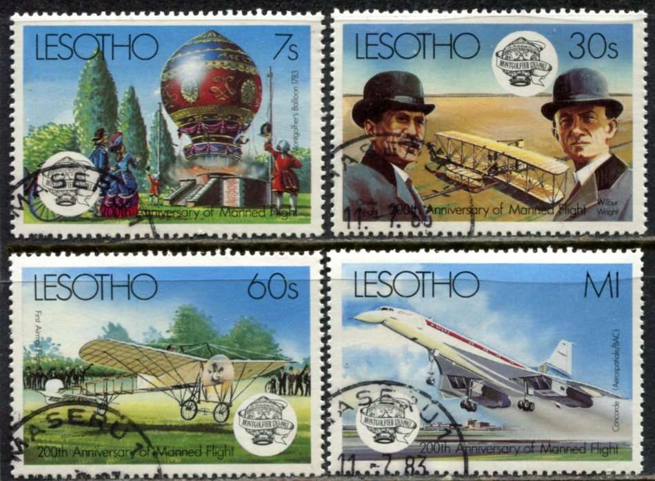 Lesotho - Aircraft - 1983 - Used (CTO)
