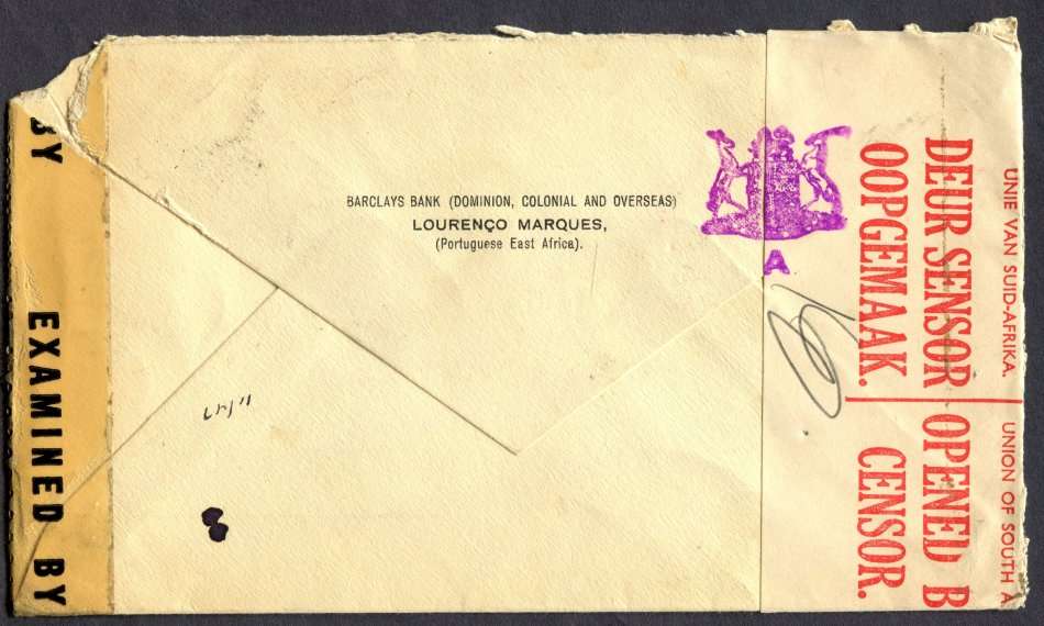 Mozambique - Cover - Opened By Censor