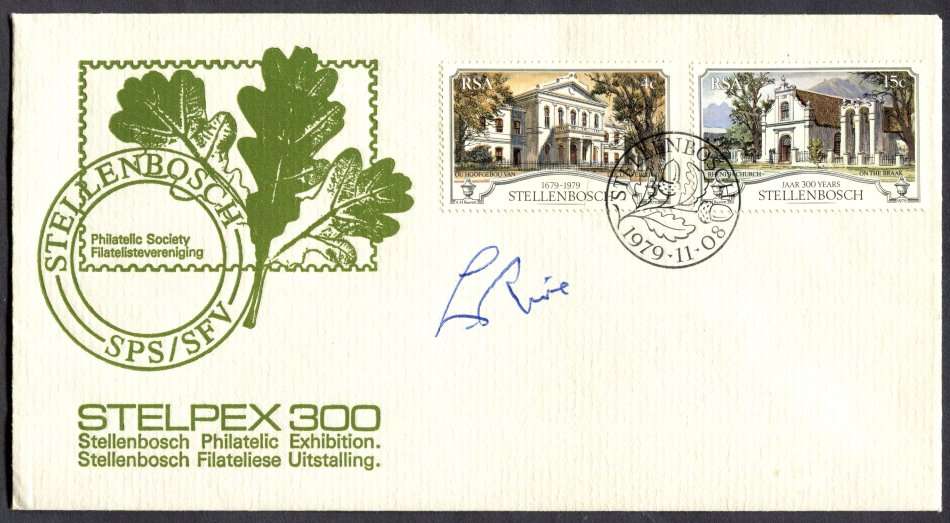 RSA - Signed Cover - Postmaster General Mr. Louis Rive