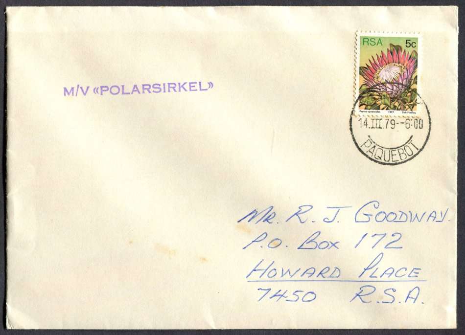 RSA - Cover Posted At Sea