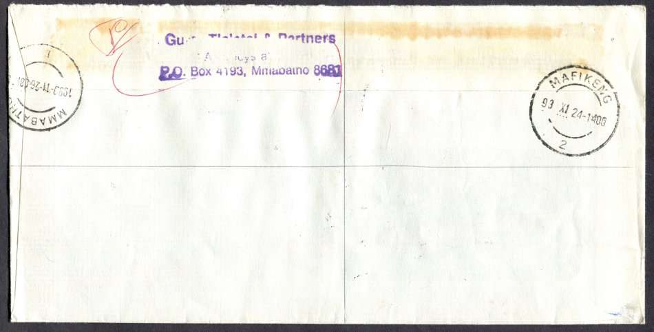 Bophuthatswana - Commercial Cover