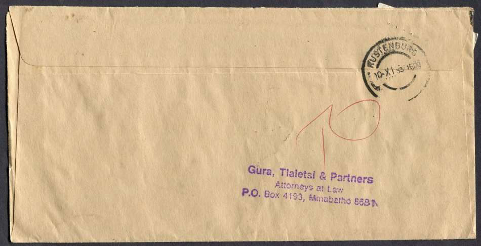 Bophuthatswana - Commercial Cover