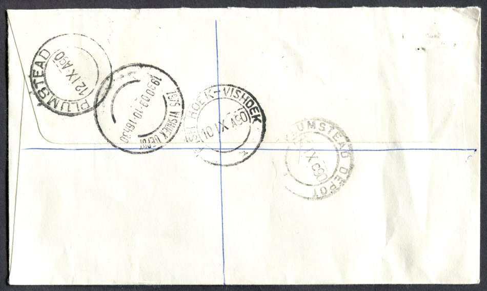 RSA - Cover Registered At Vishoek Post Office