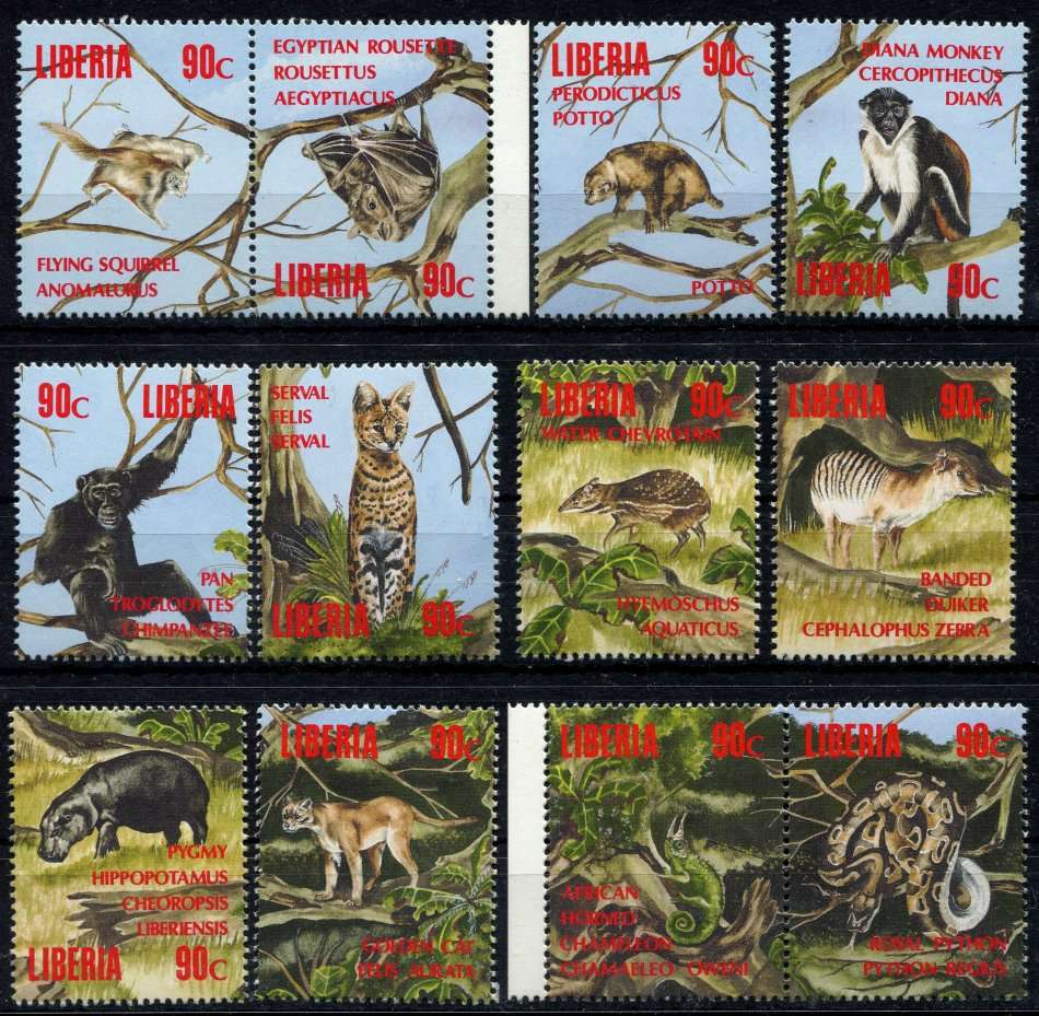 Liberia - Animals - MNH