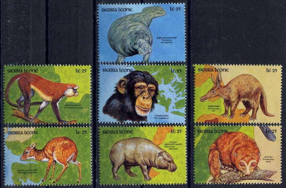 Sierra Leone - Animals - 1990 - MNH