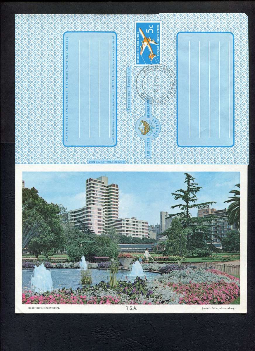 RSA -  Postal Stationary - 5 Cent Aerogram - CTO