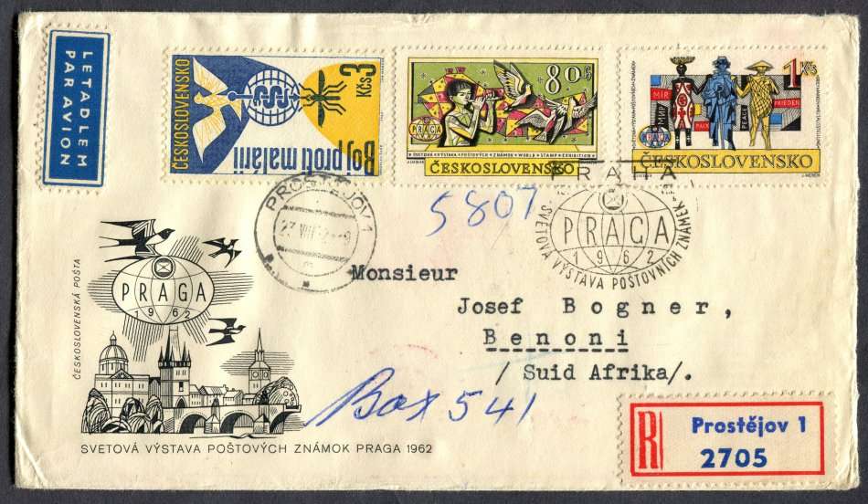 Czechoslovakia - Registered Cover Opened By Customs