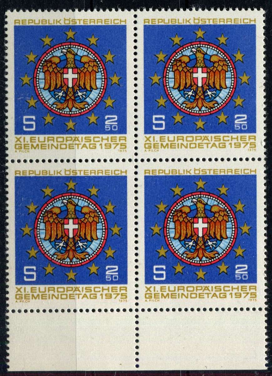 Austria - Block of 4 - 1975 - MNH