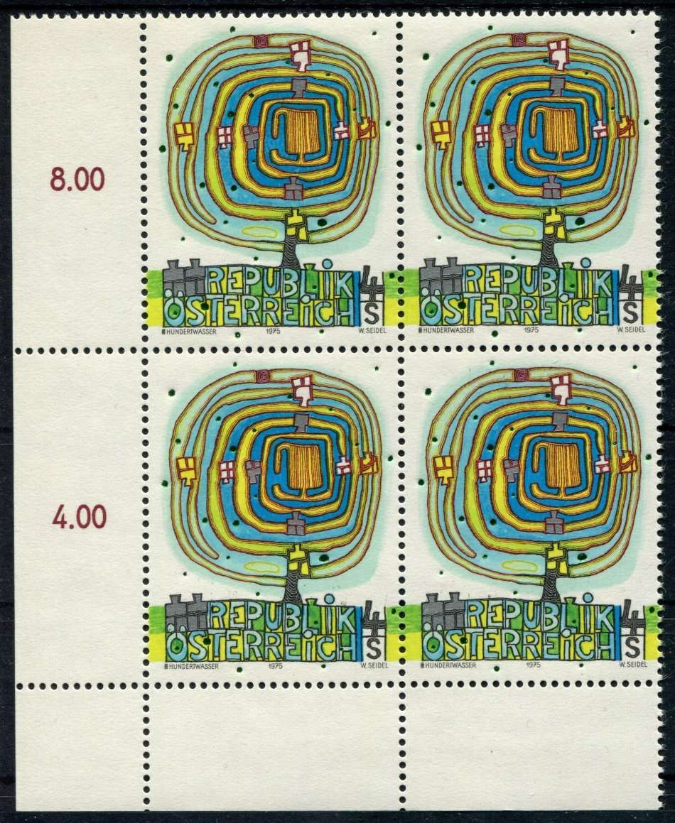 Austria - Block of 4 - 1975 - MNH