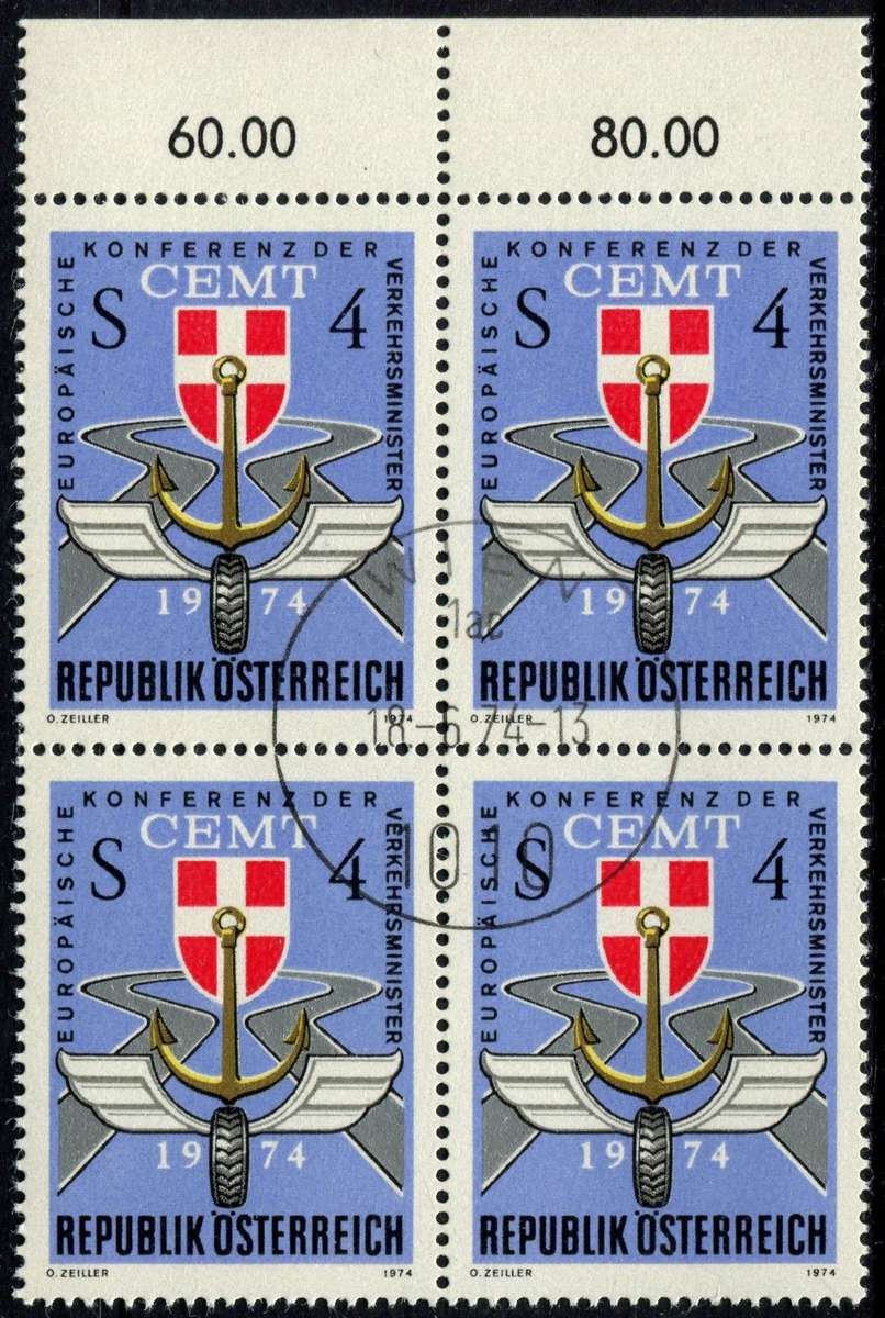 Austria - Block of 4 - 1974 - Used(CTO)