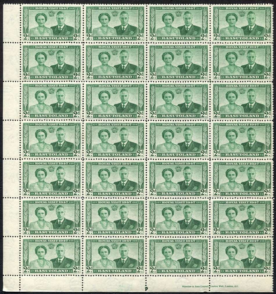 Basutoland - Block of 28 - 1947 - MNH