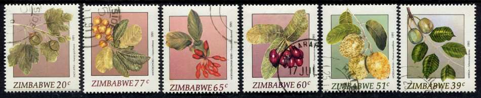 Zimbabwe - Fruit - 1991 - CTO