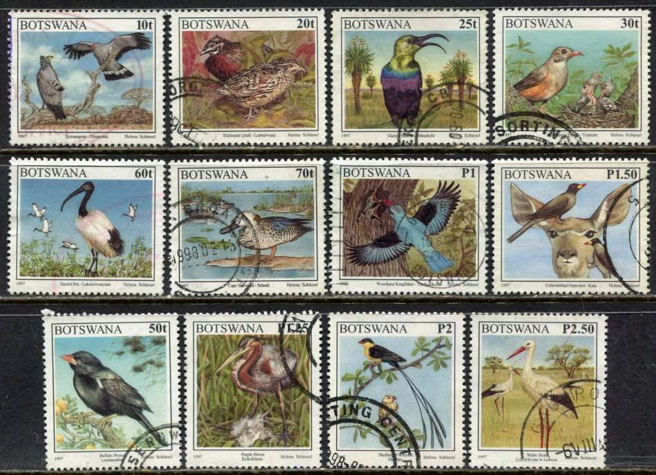 Botswana - Birds - 1997 - Used