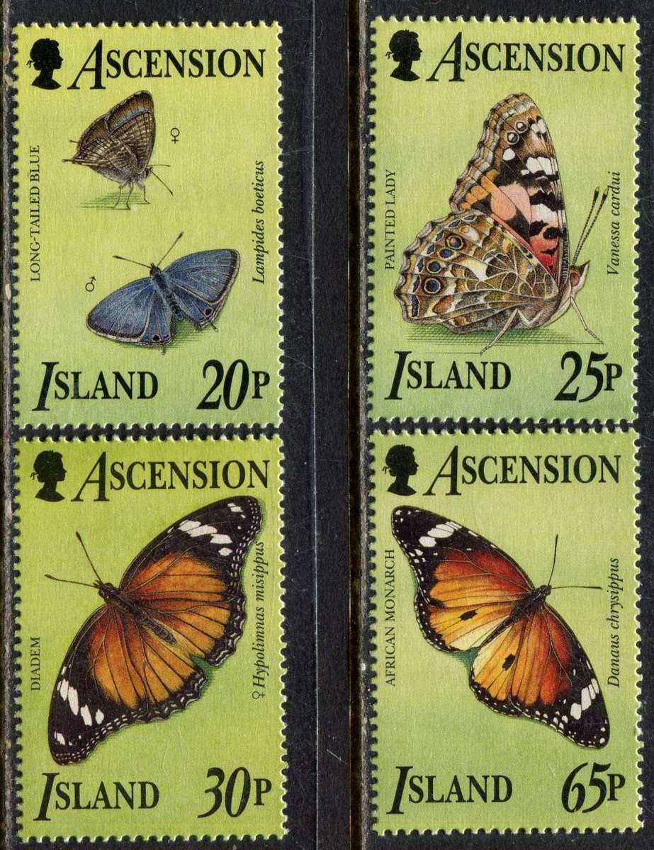 Ascension Island - Butterflies - 1995 - MNH