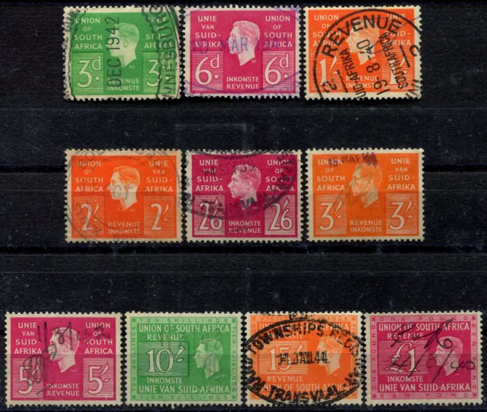 Union of SA - Revenue - 1938/42 - Used