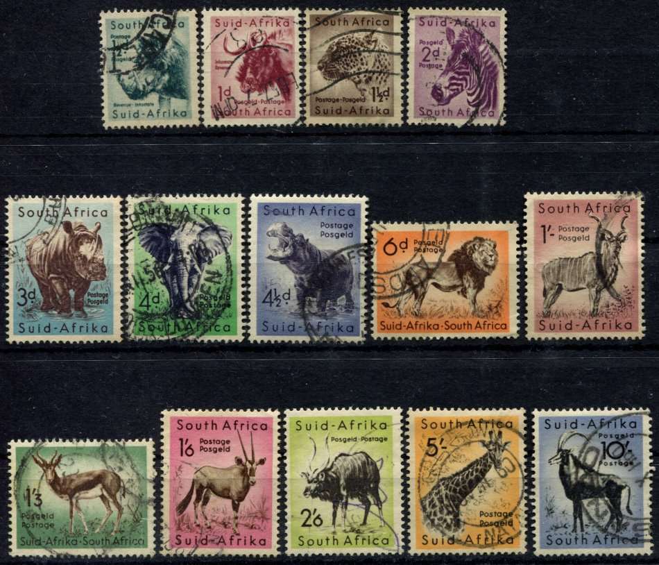 Union of SA - Set of 14 - 1954 - Used
