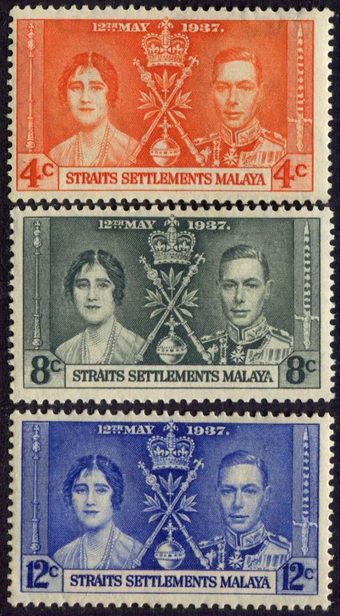 Straits Settlements - 1937 Coronation - MM