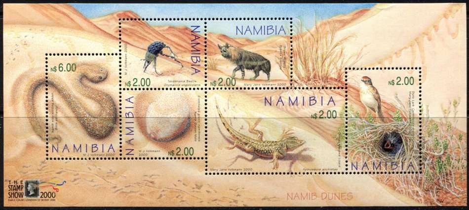Namibia - Animals - Miniature Sheet  - 2000 - MNH