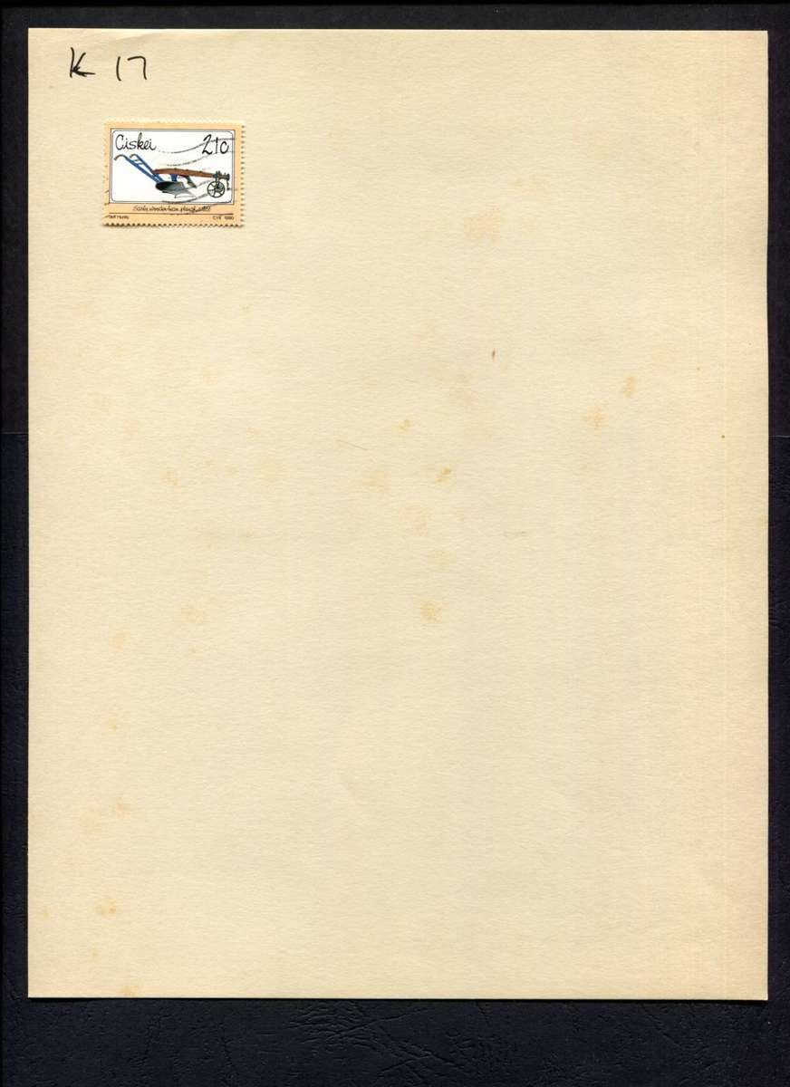 Ciskei - 1 Stamp Mounted (Hinged) On Album Page