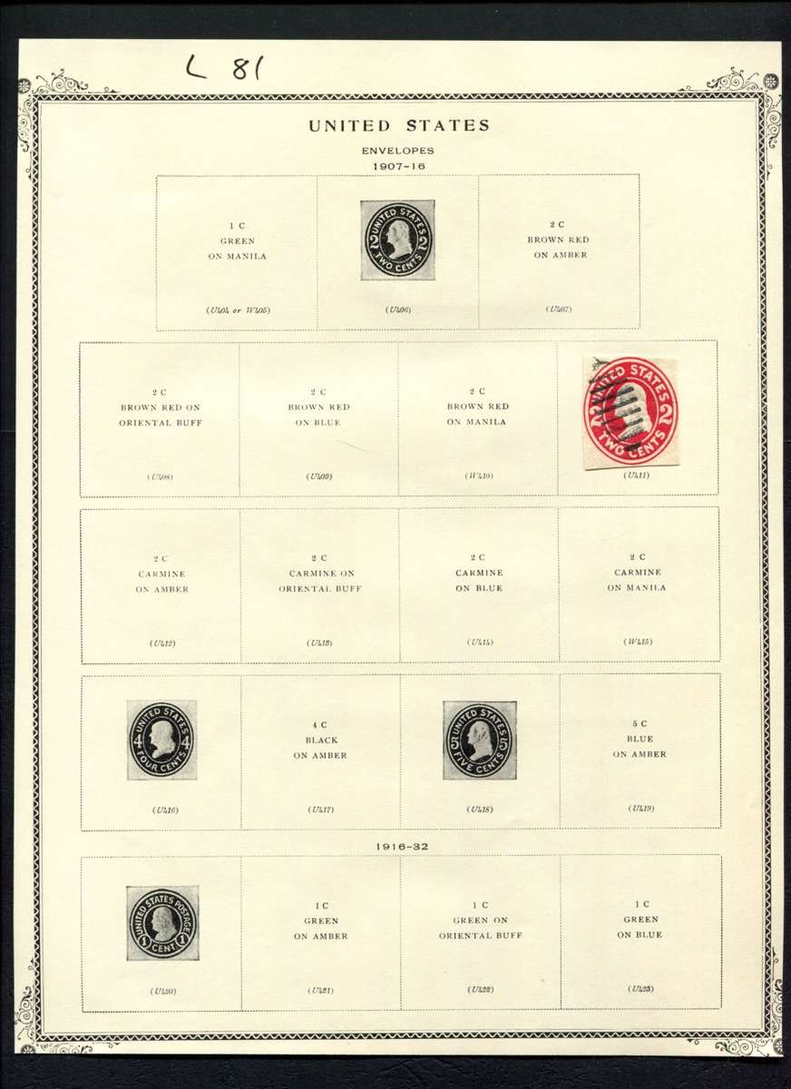 USA - 1 Stamp Mounted (Hinged) On Album Page