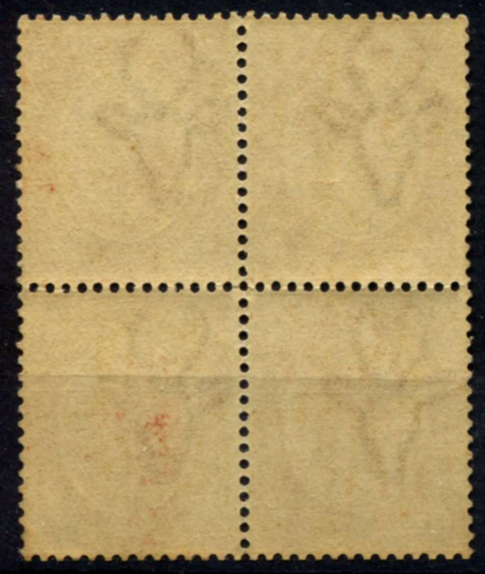 Union of SA - Tete-beche Block of 4 - 1913 - MNH