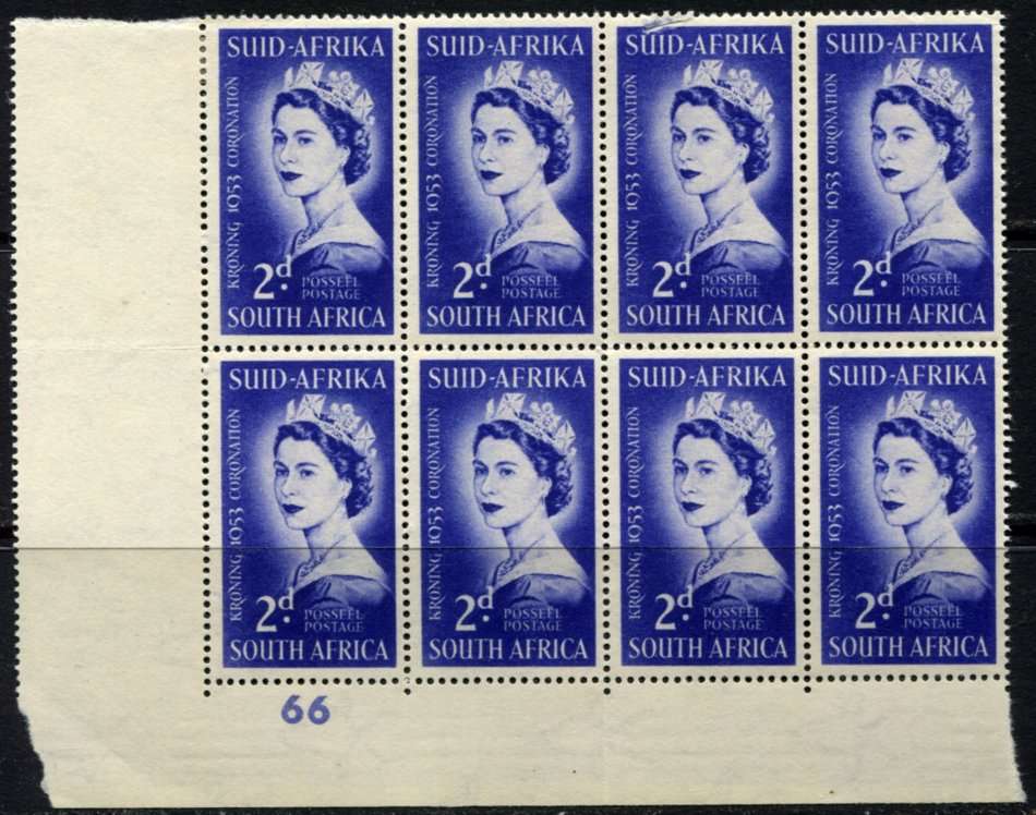 Union of SA - Control Block of 8 - 1953 - MM