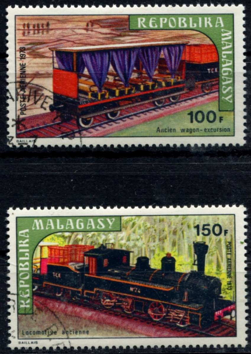 Malagasy - Trains - 1973 - Used(CTO)
