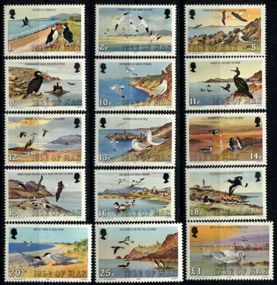 Isle of Man - Birds - 1983 - MNH