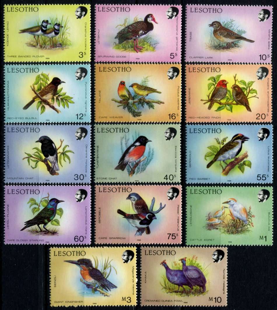 Lesotho - Birds - 1988 - MNH