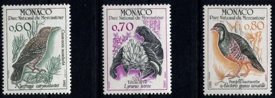 Monaco - Birds - 1982 - MNH