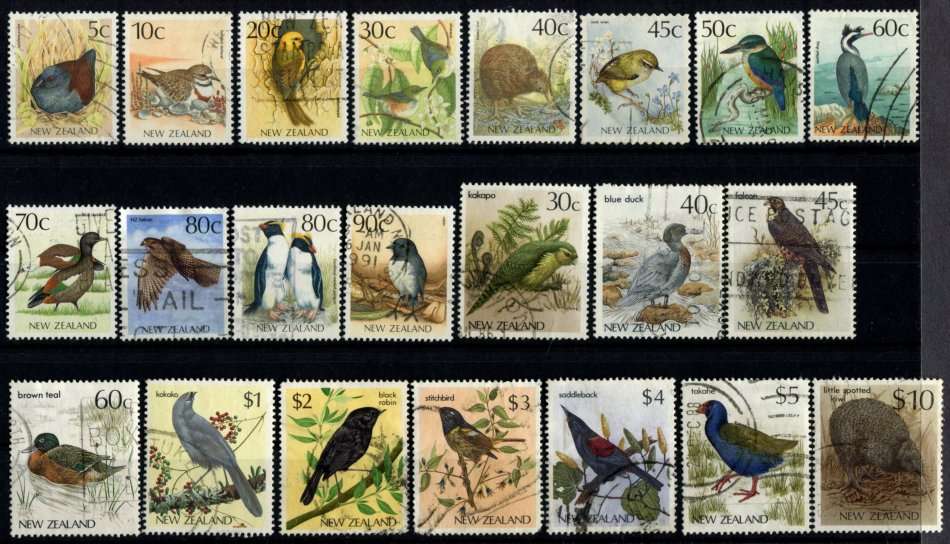 New Zealand - Birds - Used