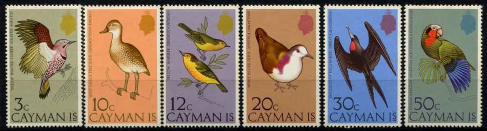 Cayman Islands - Birds - 1975 - MNH - Toned