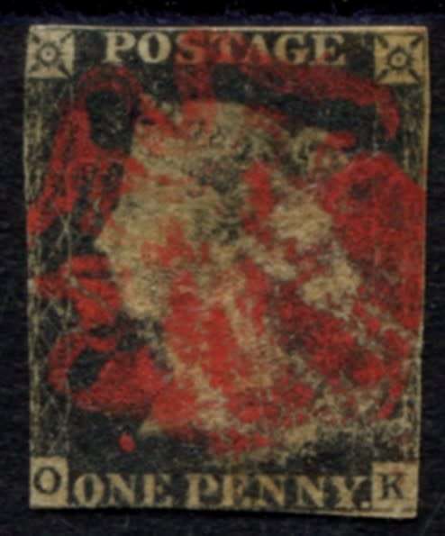 Great Britain - Penny Black  - Used