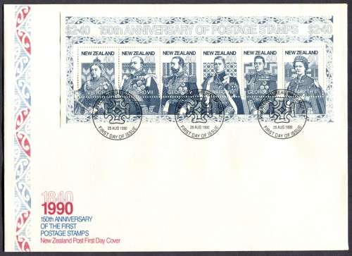 New Zealand - Miniature Sheet FDC - 1990