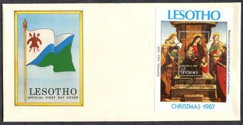 Lesotho - 1 X Miniature Sheet FDC - 1987