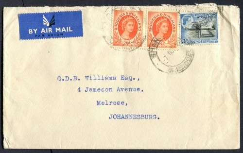 Rhodesia and Nyasaland - Air Mail Cover