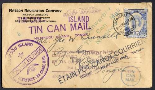 Tonga - Tin Can Mail - Cover