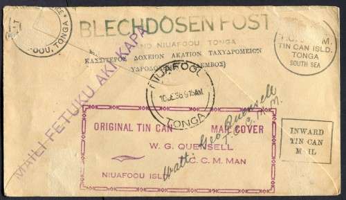 Tonga - Tin Can Mail - Cover